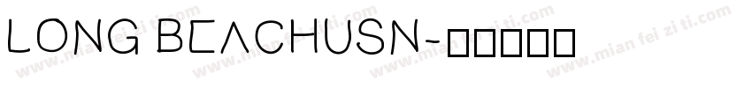 Long BeachUSN字体转换